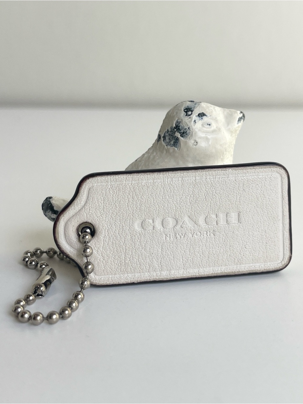 2” COACH Fob Bag Charm Keychain Hang Tag